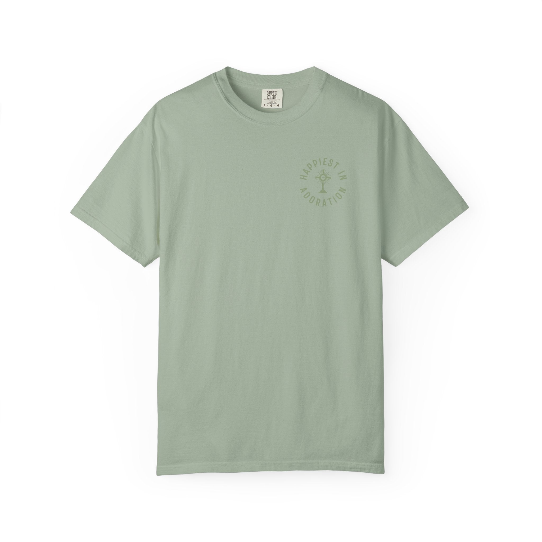 "Happiest in Adoration" Crest T-Shirt