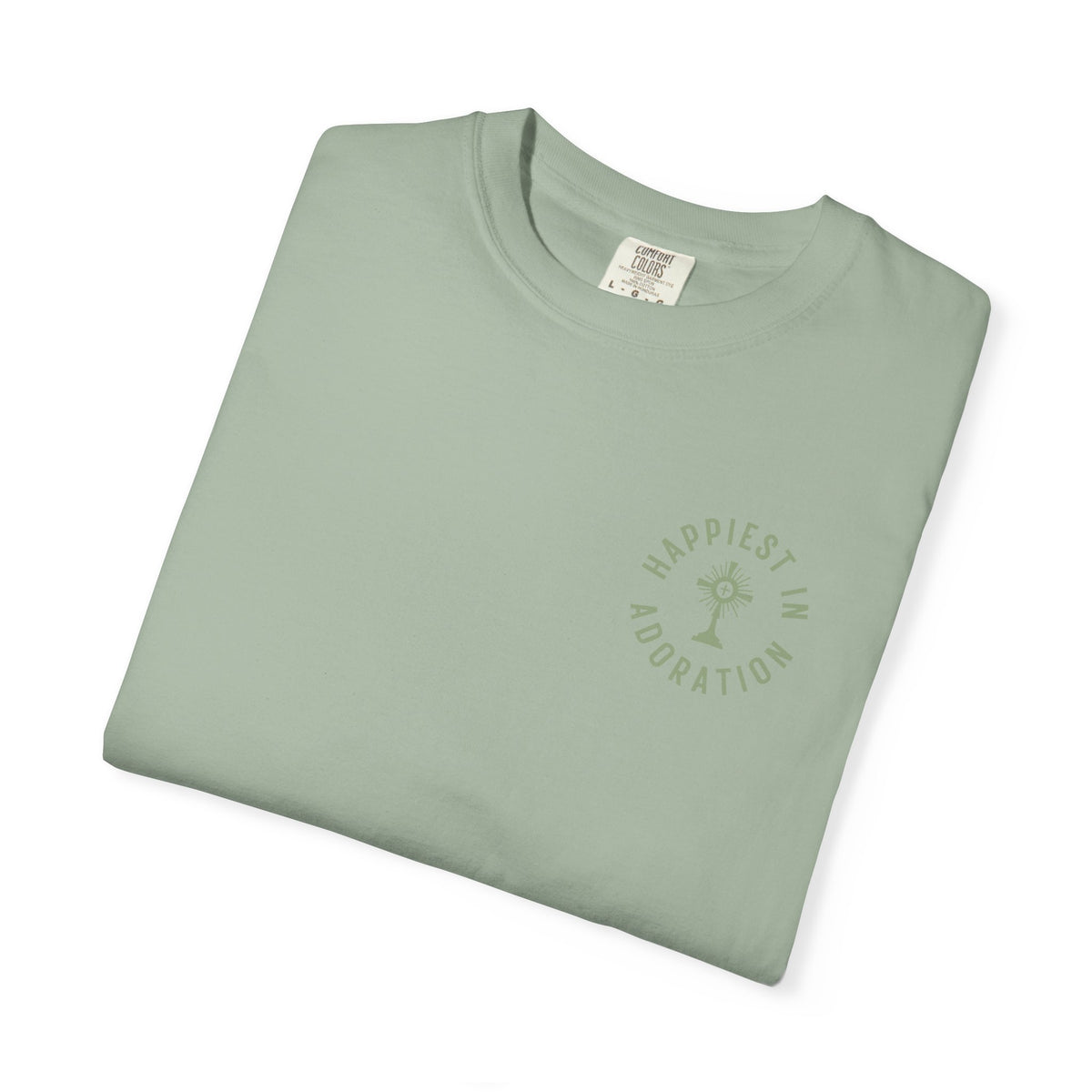 "Happiest in Adoration" Crest T-Shirt