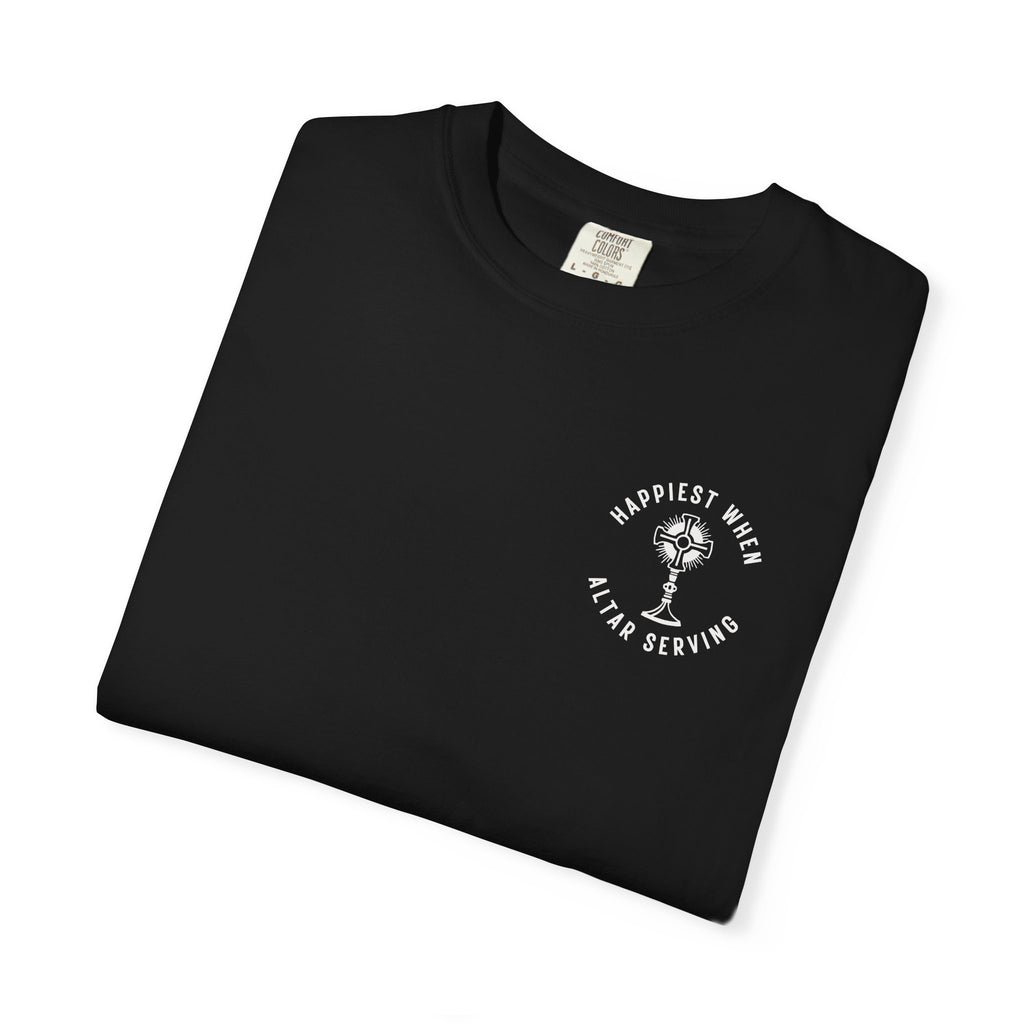 "Happiest When Altar Serving" Crest T-Shirt