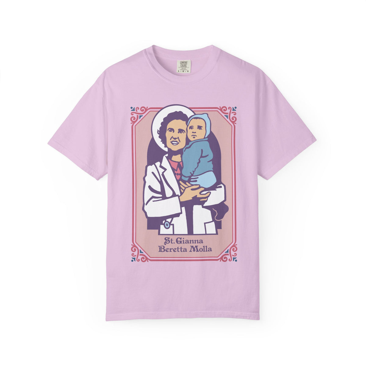 St. Gianna Beretta Molla T-Shirt | Comfort Colors | Christian Tee | Catholic Gift | Faith Tee