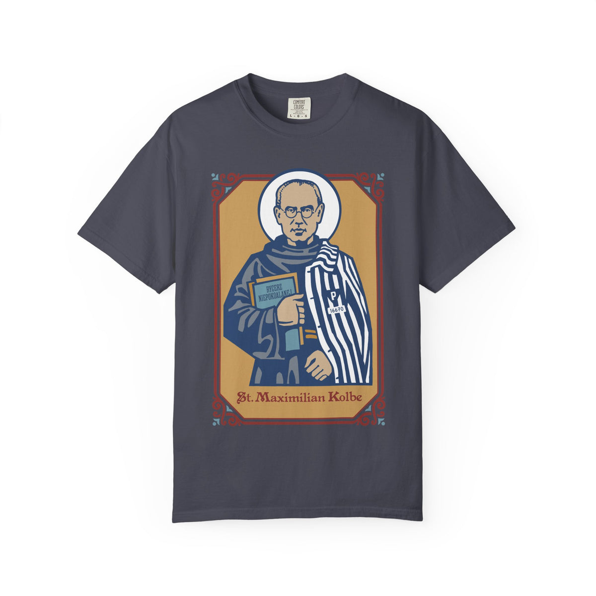 St. Maximilian Kolbe T-Shirt | Comfort Colors | Catholic Gift | Faith Tee