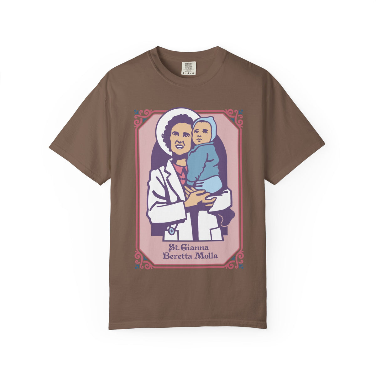 St. Gianna Beretta Molla T-Shirt | Comfort Colors | Christian Tee | Catholic Gift | Faith Tee