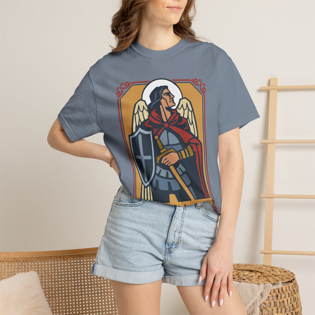 St. Michael Archangel T-Shirt | Comfort Colors Christian Tee | Catholic Gift | Faith Tee