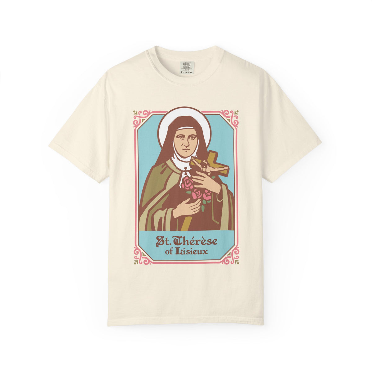 St. Therese of Lisieux T-Shirt | Comfort Colors | Christian Tee | Catholic Gift | Faith Tee