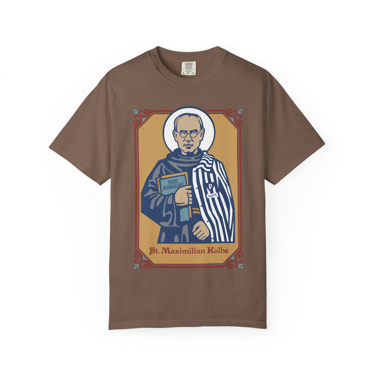 St. Maximilian Kolbe T-Shirt | Comfort Colors | Catholic Gift | Faith Tee