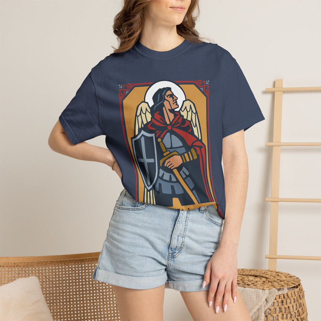 St. Michael Archangel T-Shirt | Comfort Colors Christian Tee | Catholic Gift | Faith Tee