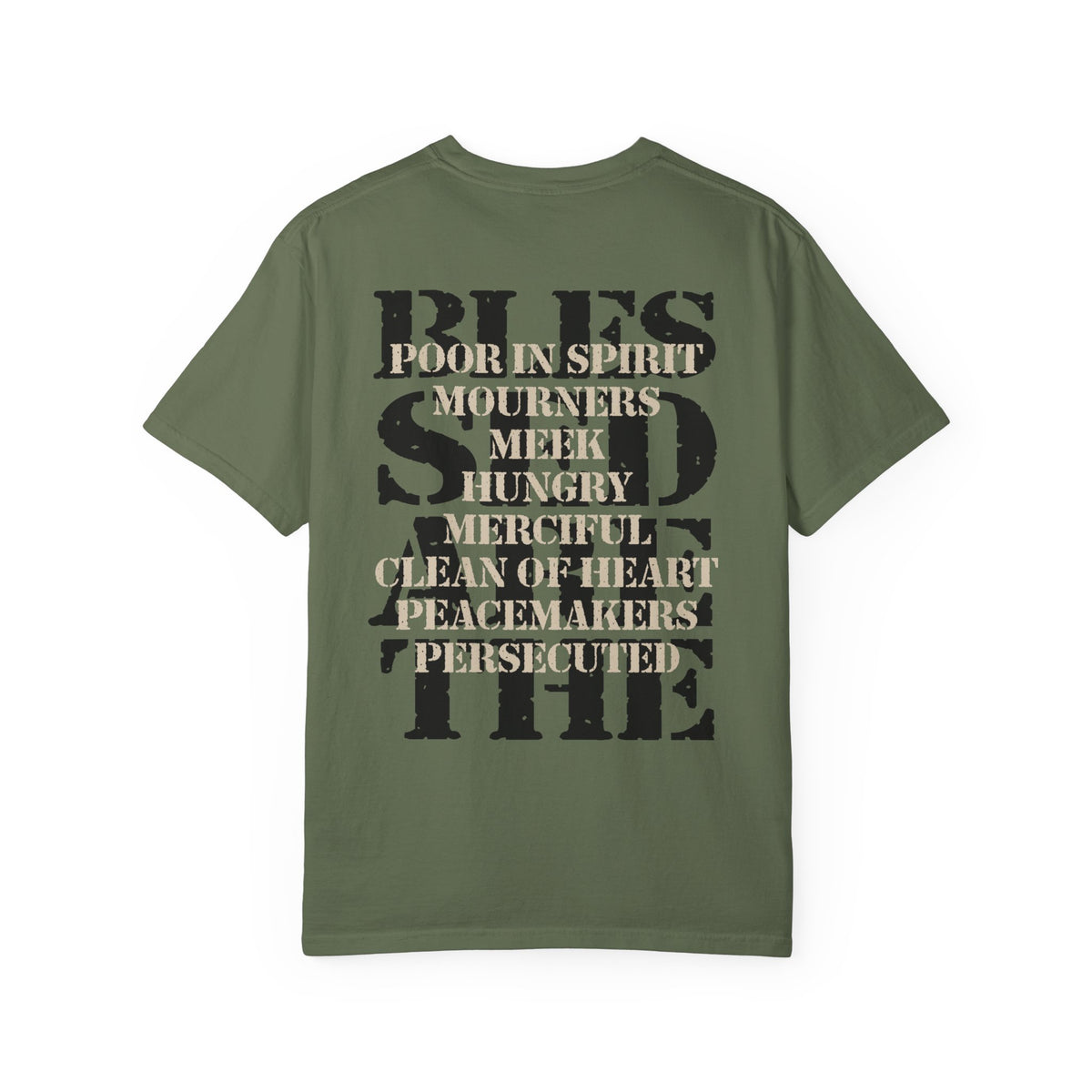 Blessed Are T-Shirt | Beatitudes Scripture Faith Christian Tee