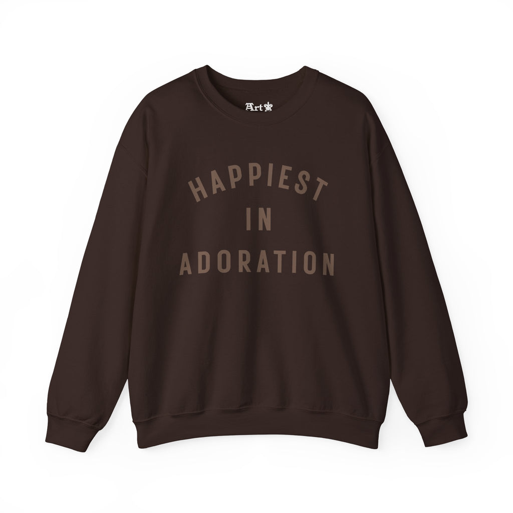 "Happiest in Adoration" Sweatshirt