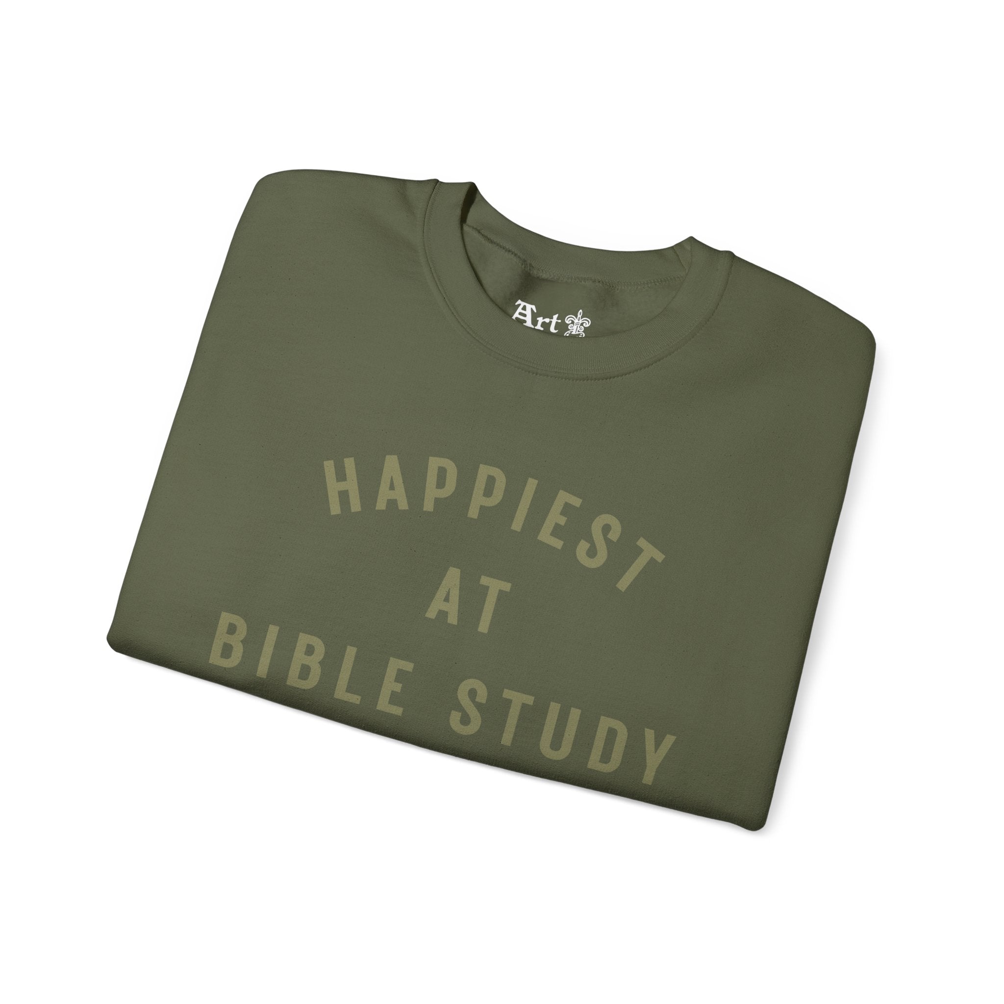 "Happiest at Bible Study" Sweatshirt