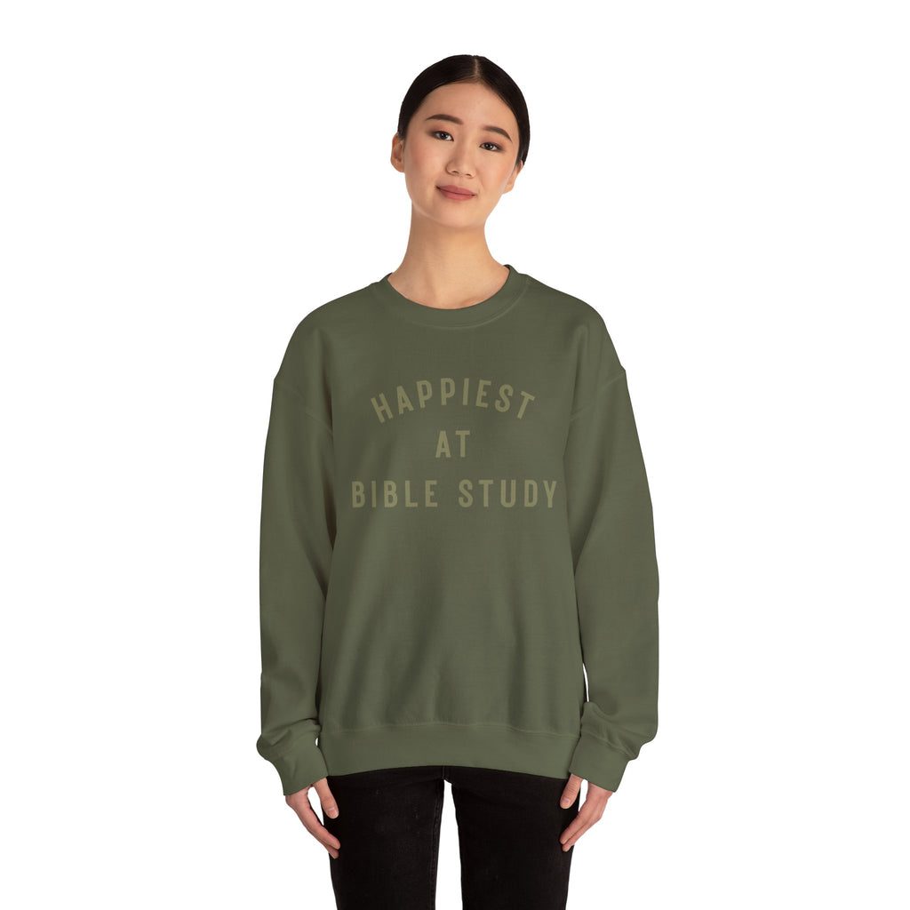"Happiest at Bible Study" Sweatshirt