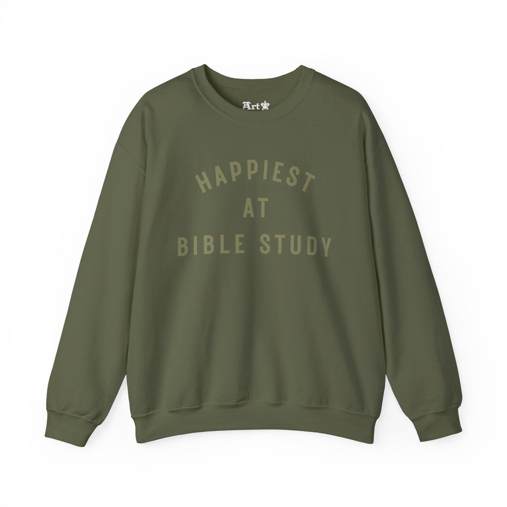"Happiest at Bible Study" Sweatshirt