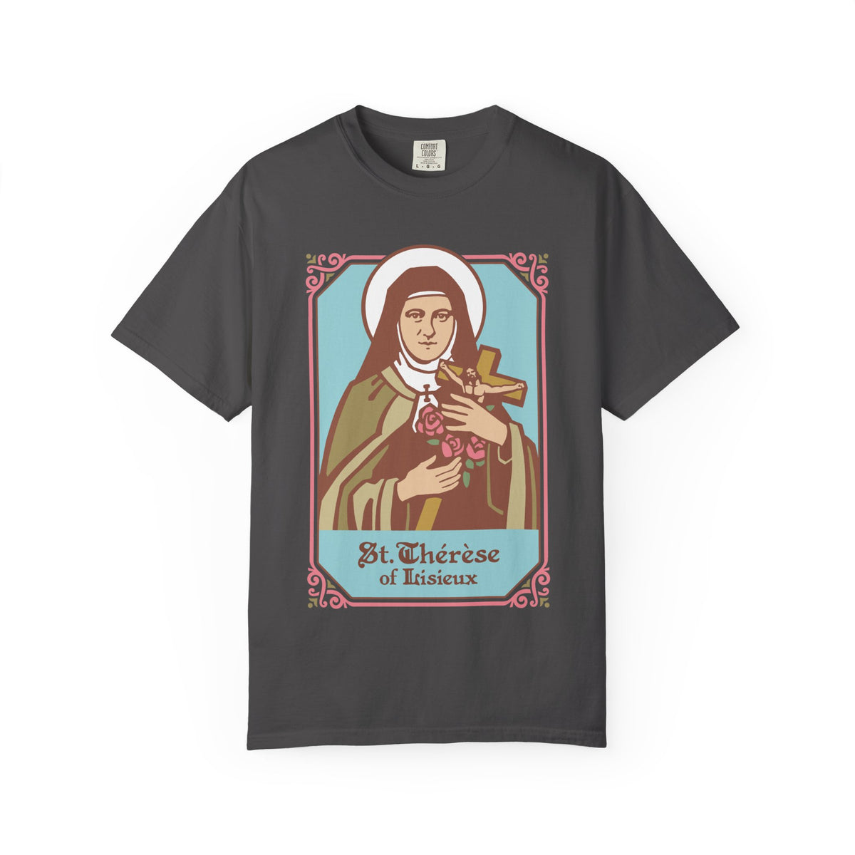 St. Therese of Lisieux T-Shirt | Comfort Colors | Christian Tee | Catholic Gift | Faith Tee