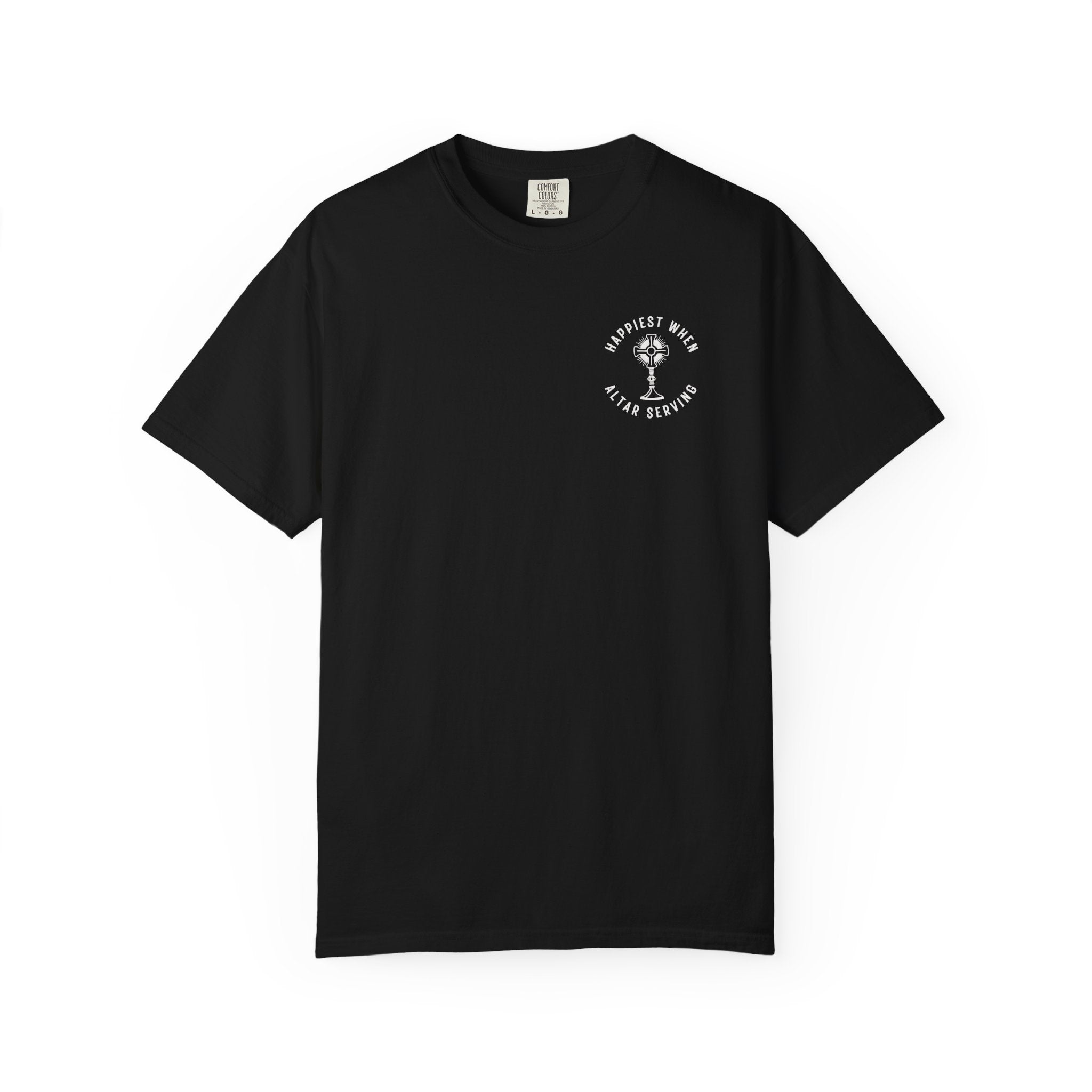 "Happiest When Altar Serving" Crest T-Shirt