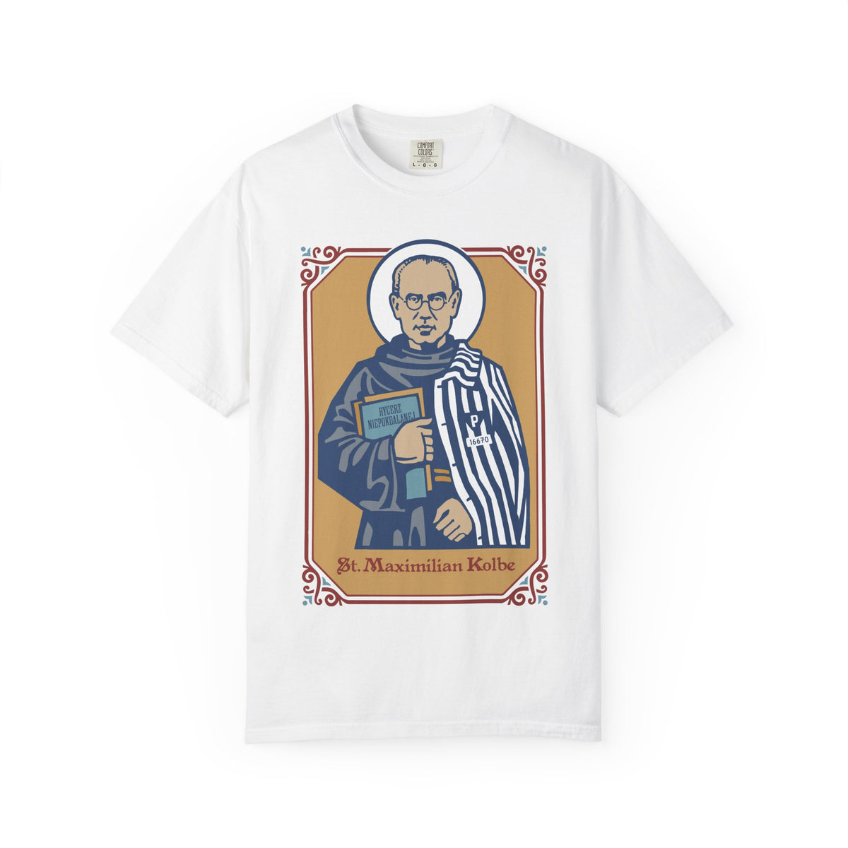 St. Maximilian Kolbe T-Shirt | Comfort Colors | Catholic Gift | Faith Tee