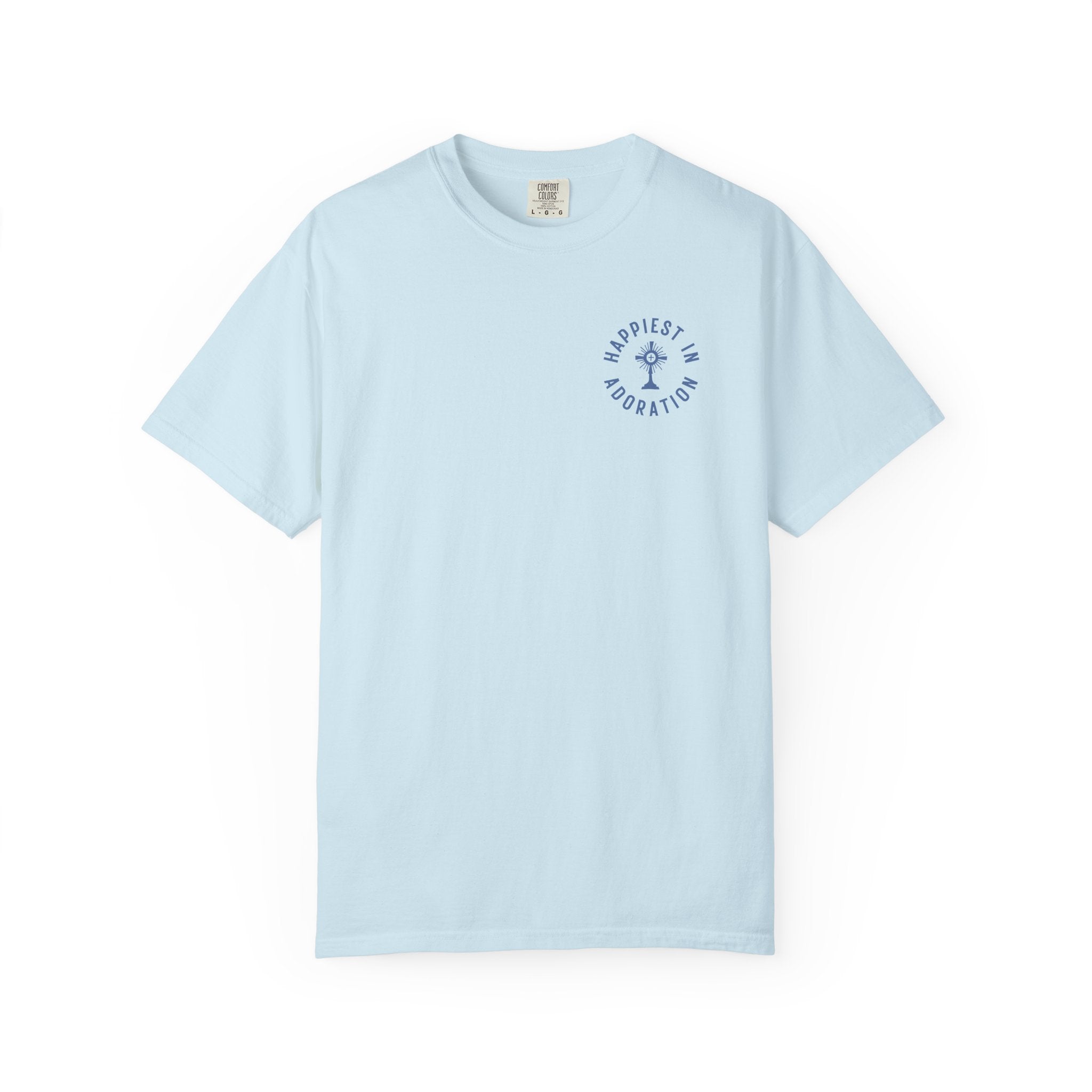 "Happiest in Adoration" Crest T-Shirt