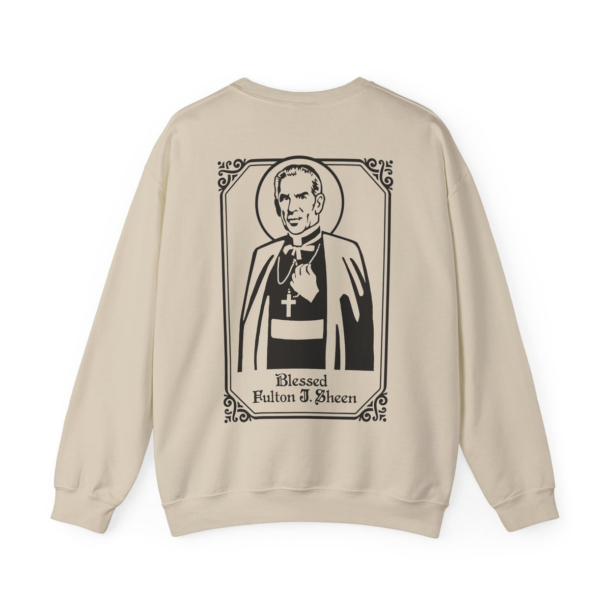 Blessed Fulton Sheen Crewneck Sweatshirt | Catholic Sweatshirt | Religious Apparel | Christian Faith Gift | Unisex Clothing