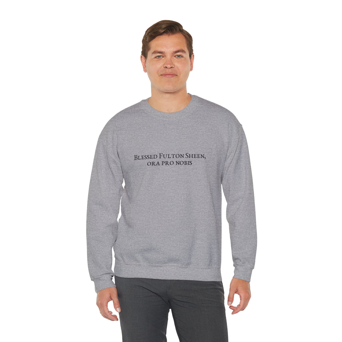 Blessed Fulton Sheen Crewneck Sweatshirt | Catholic Sweatshirt | Religious Apparel | Christian Faith Gift | Unisex Clothing