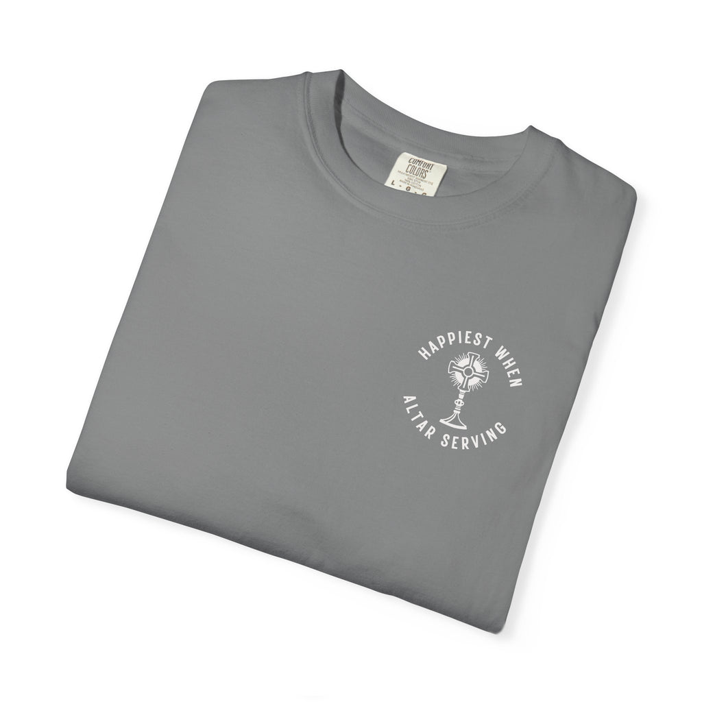 "Happiest When Altar Serving" Crest T-Shirt