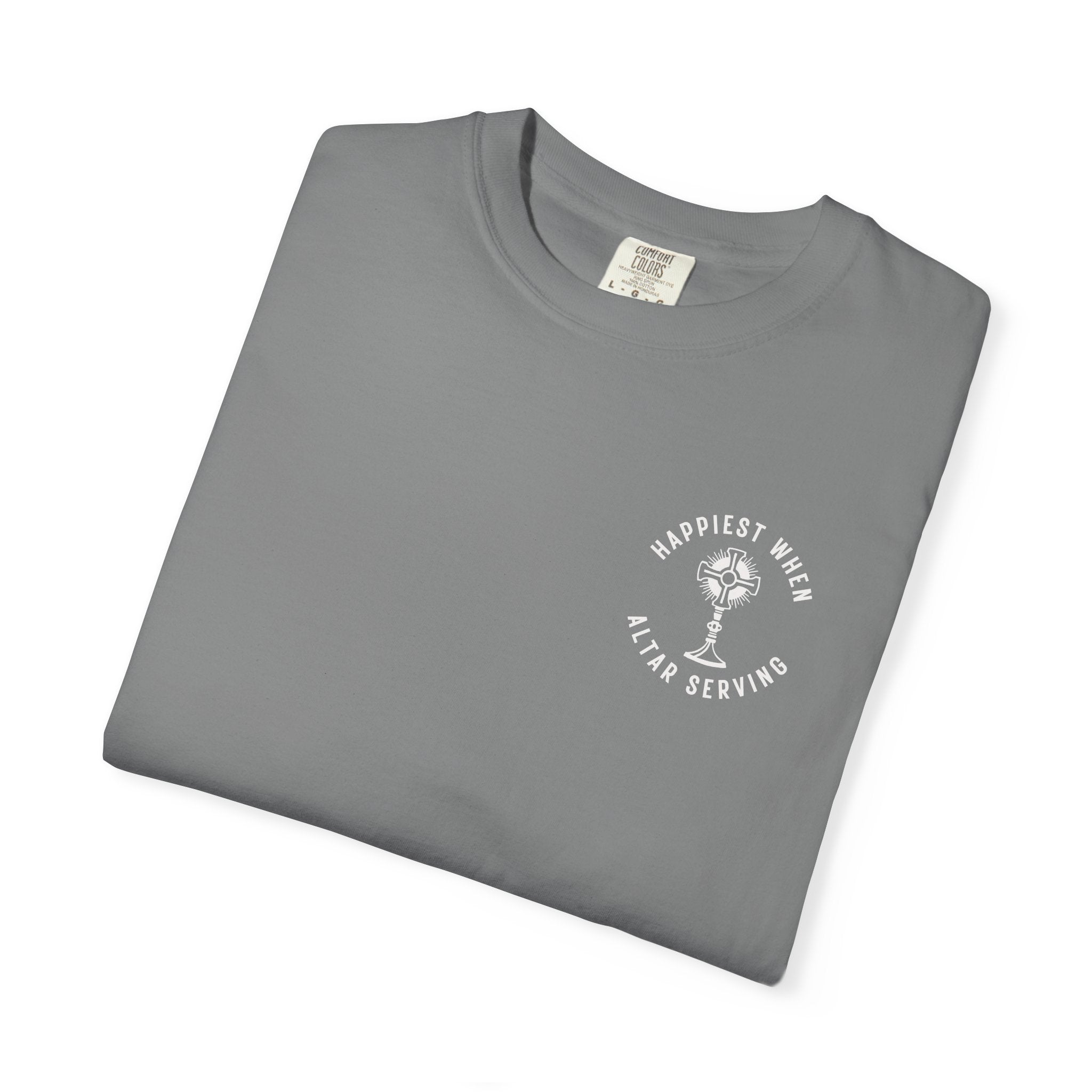 "Happiest When Altar Serving" Crest T-Shirt