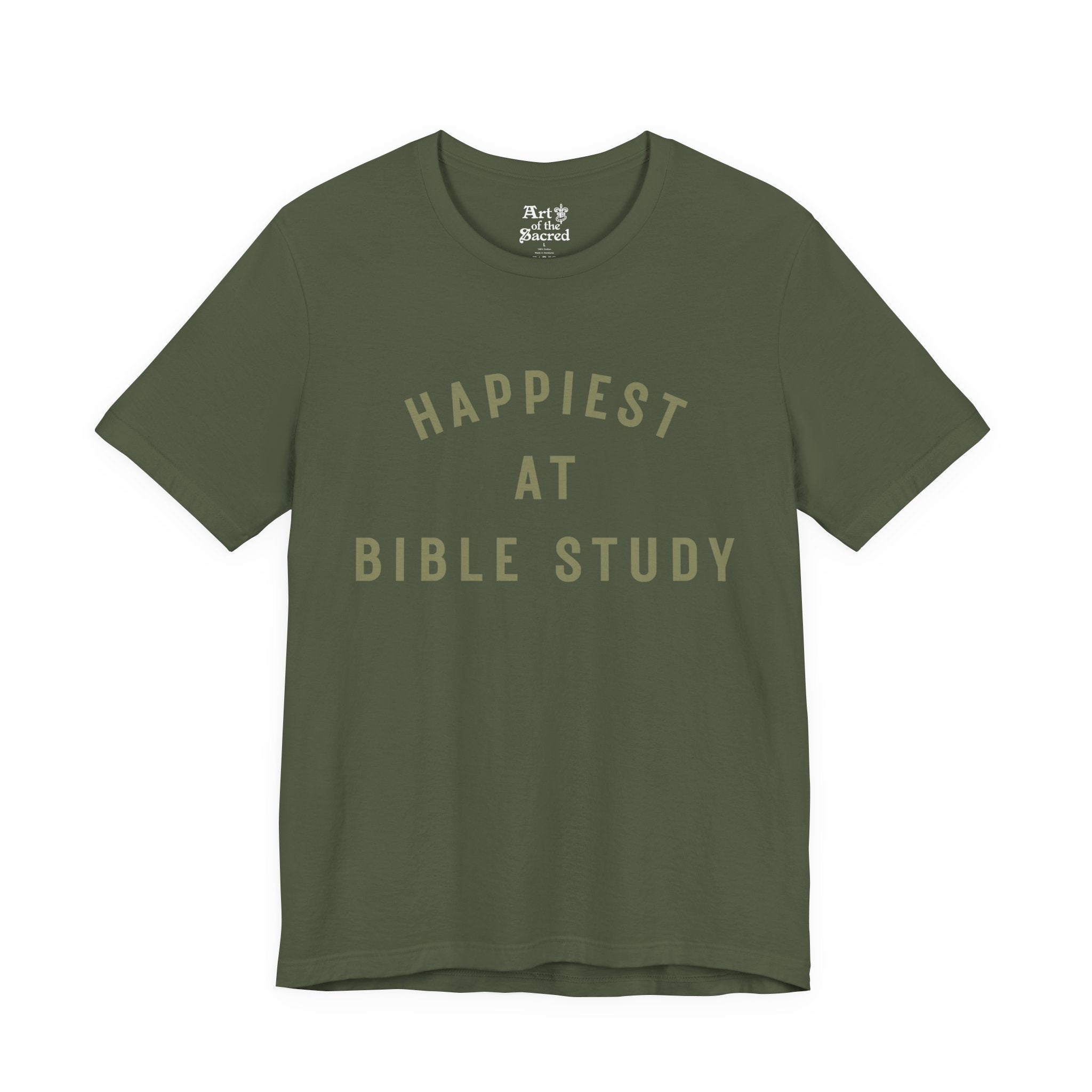 "Happiest at Bible Study" T-Shirt