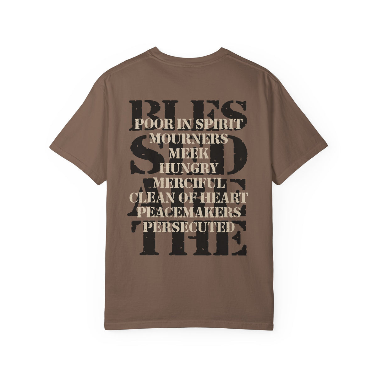 Blessed Are T-Shirt | Beatitudes Scripture Faith Christian Tee