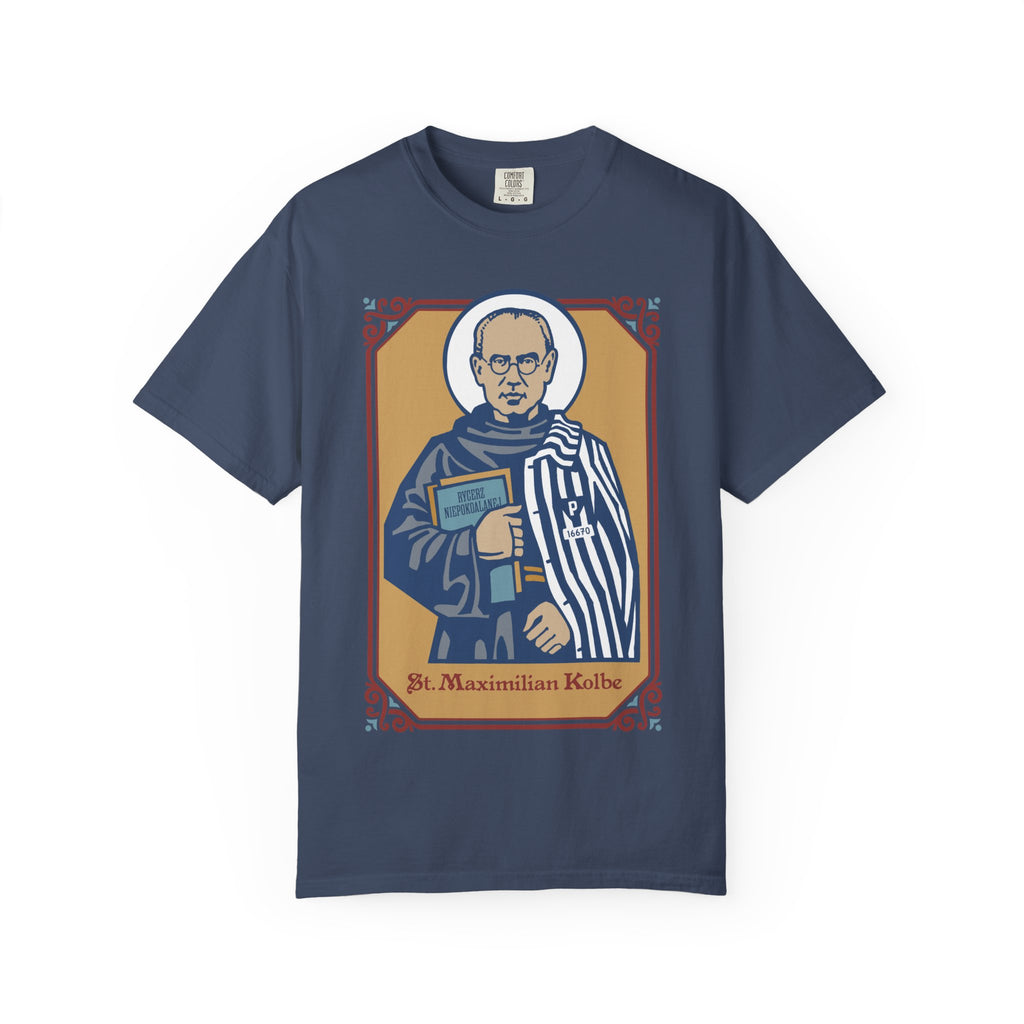 St. Maximilian Kolbe T-Shirt | Comfort Colors | Catholic Gift | Faith Tee