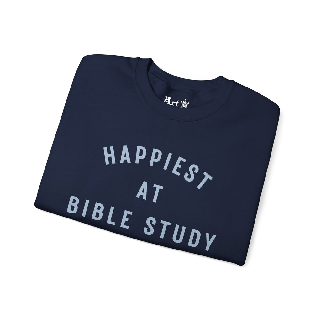 "Happiest at Bible Study" Sweatshirt