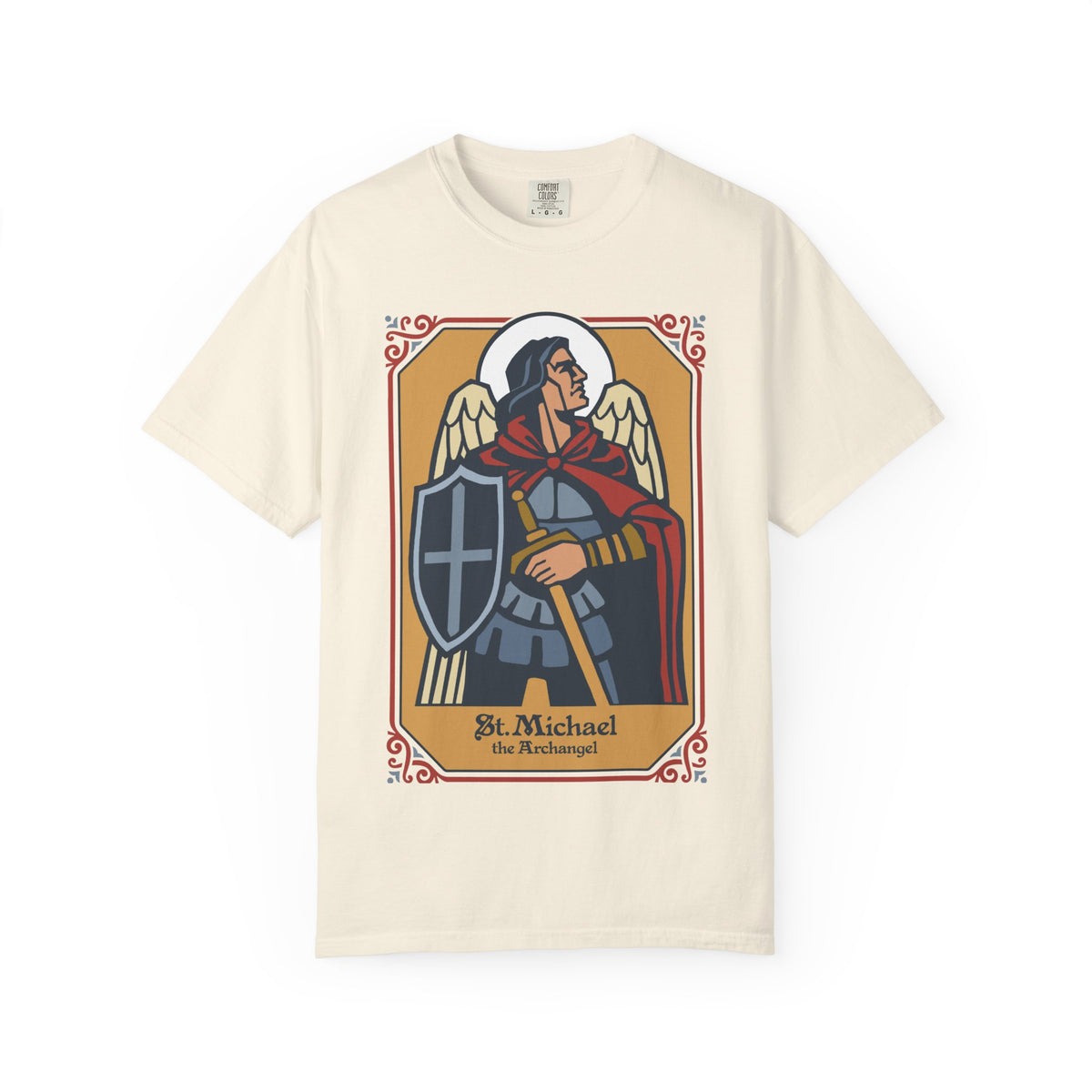 St. Michael Archangel T-Shirt | Comfort Colors Christian Tee | Catholic Gift | Faith Tee