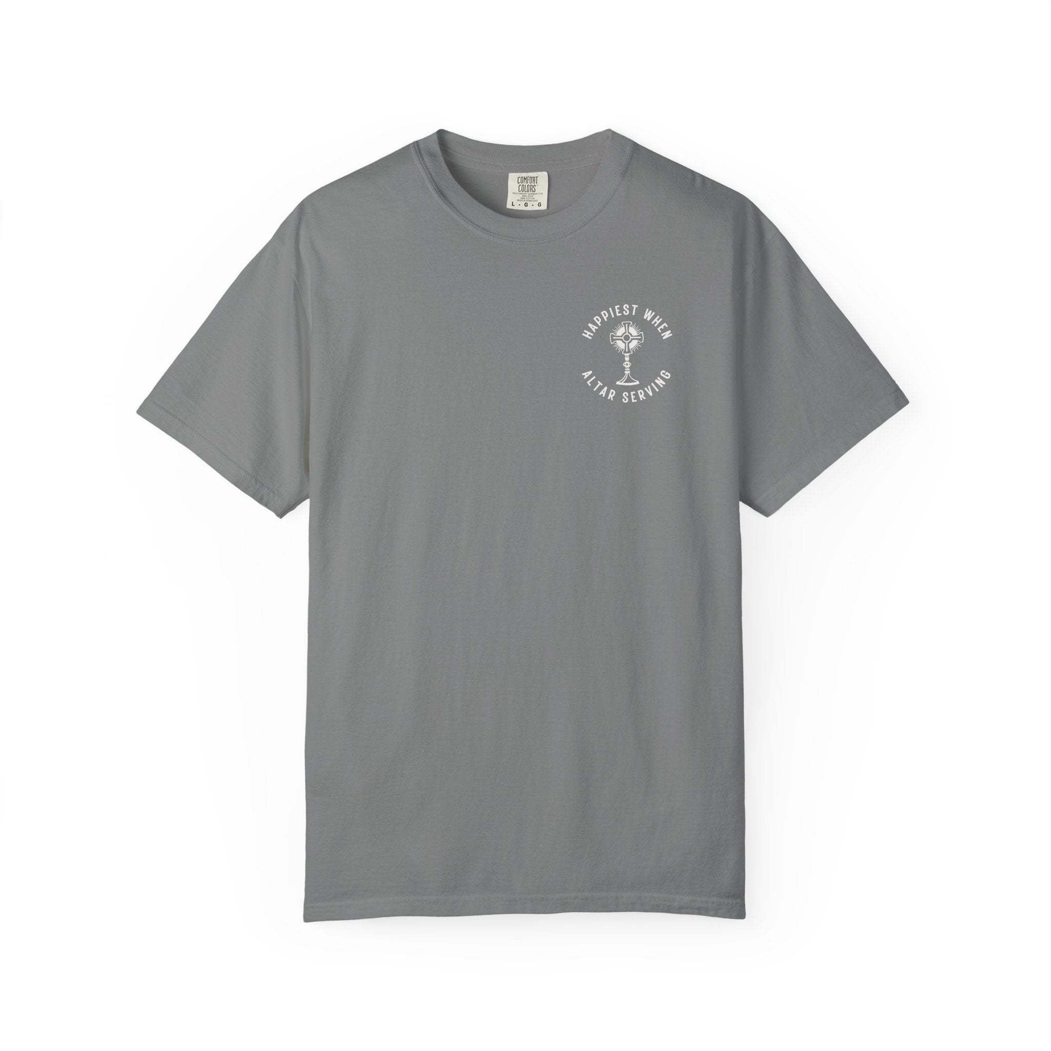 "Happiest When Altar Serving" Crest T-Shirt