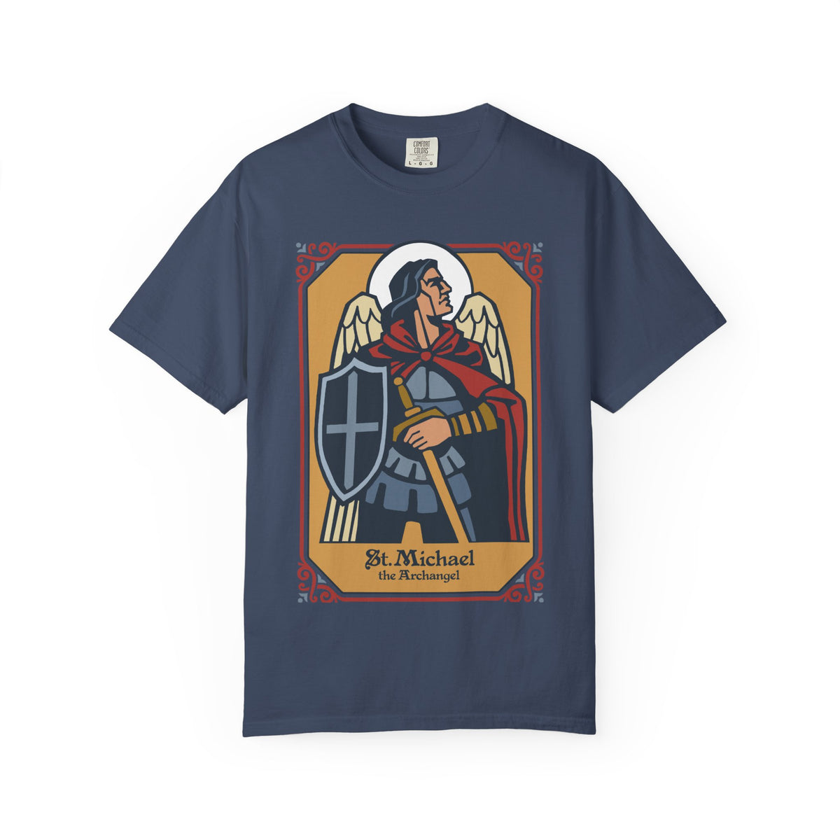 St. Michael Archangel T-Shirt | Comfort Colors Christian Tee | Catholic Gift | Faith Tee