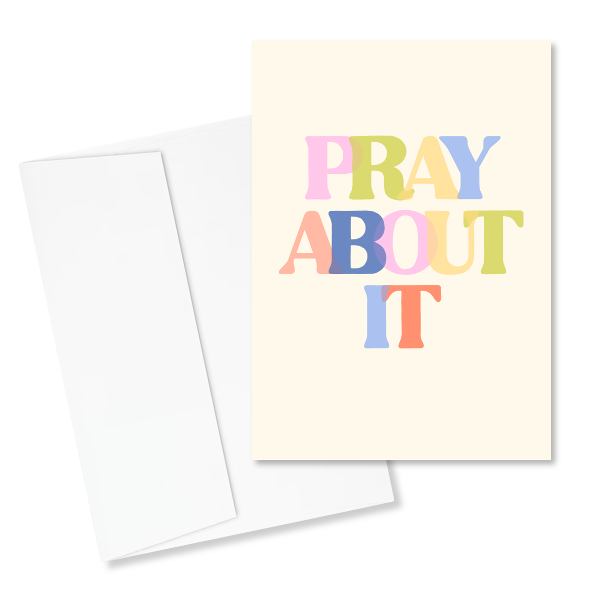 Pray About It 5x7" Card