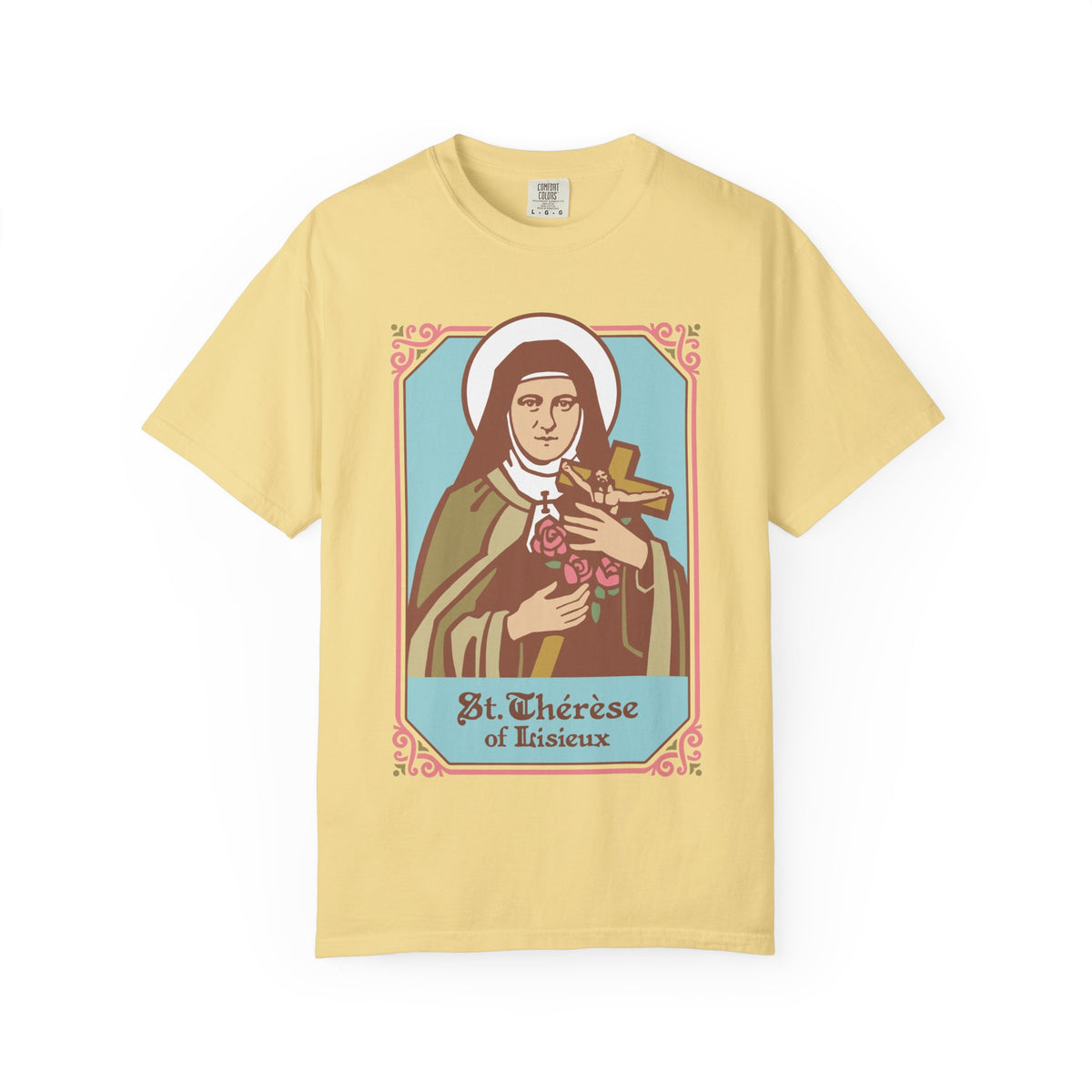 St. Therese of Lisieux T-Shirt | Comfort Colors | Christian Tee | Catholic Gift | Faith Tee