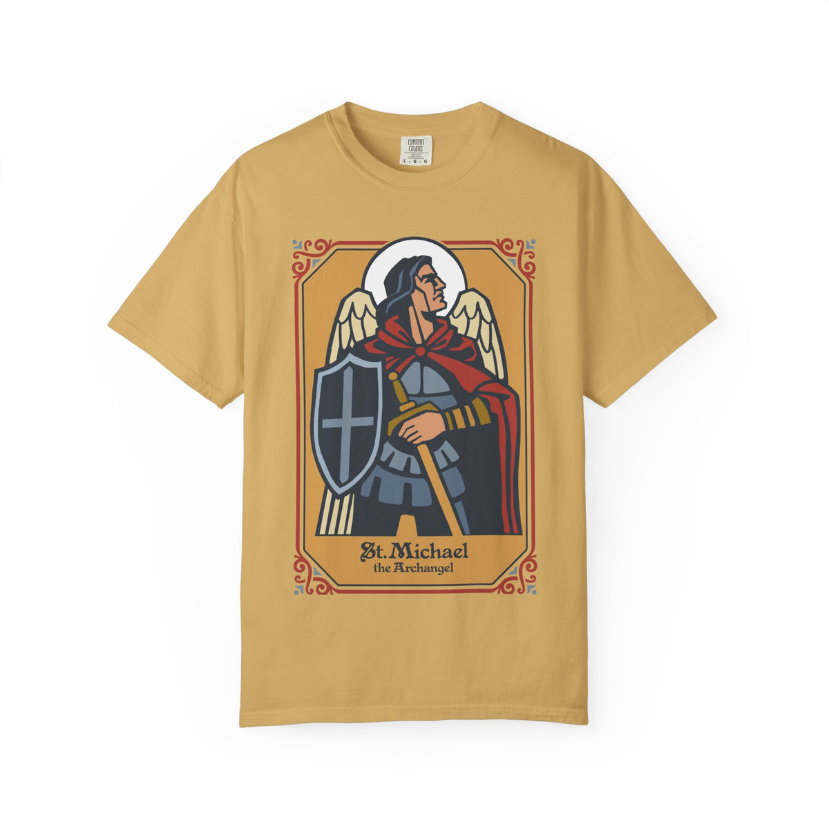 St. Michael Archangel T-Shirt | Comfort Colors Christian Tee | Catholic Gift | Faith Tee