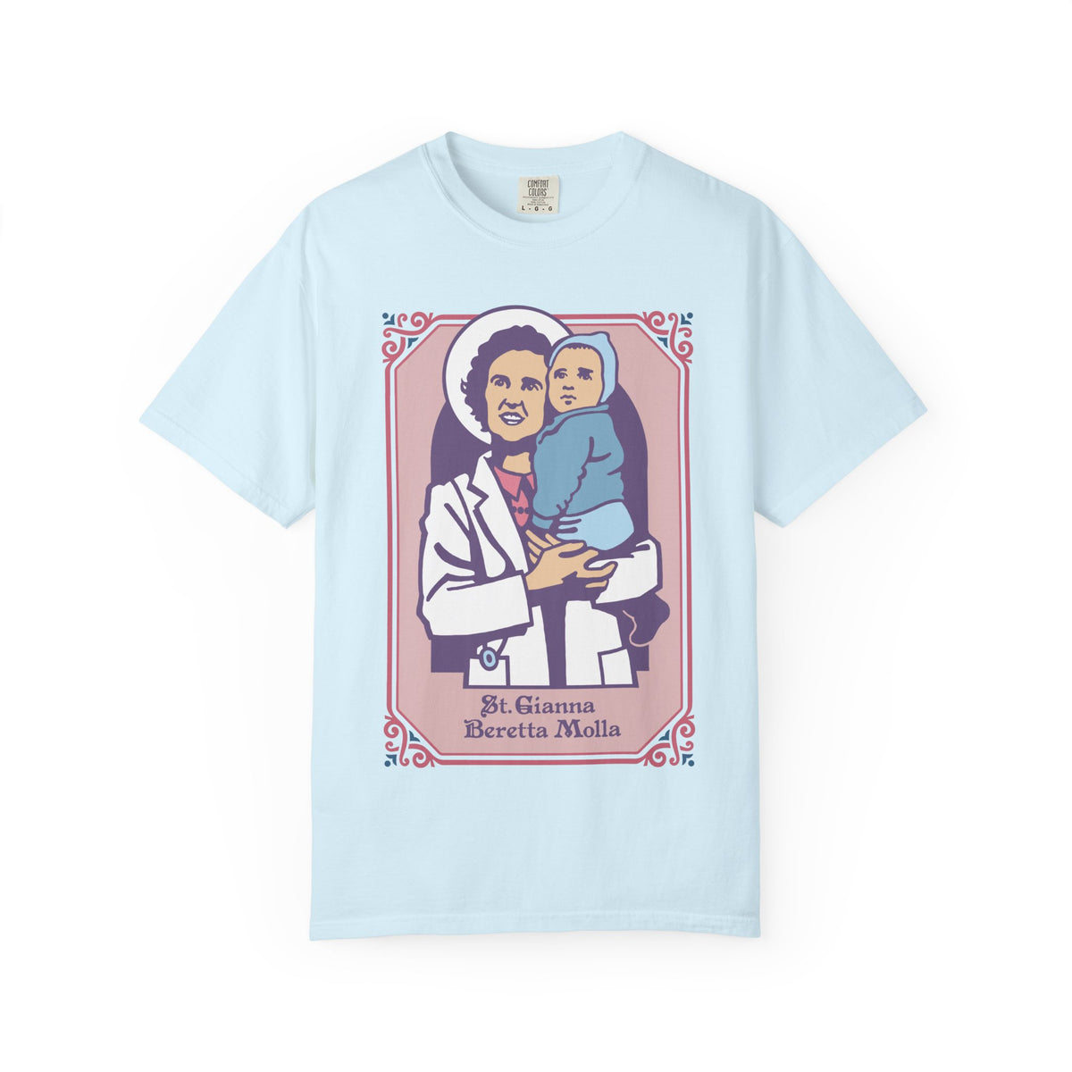 St. Gianna Beretta Molla T-Shirt | Comfort Colors | Christian Tee | Catholic Gift | Faith Tee