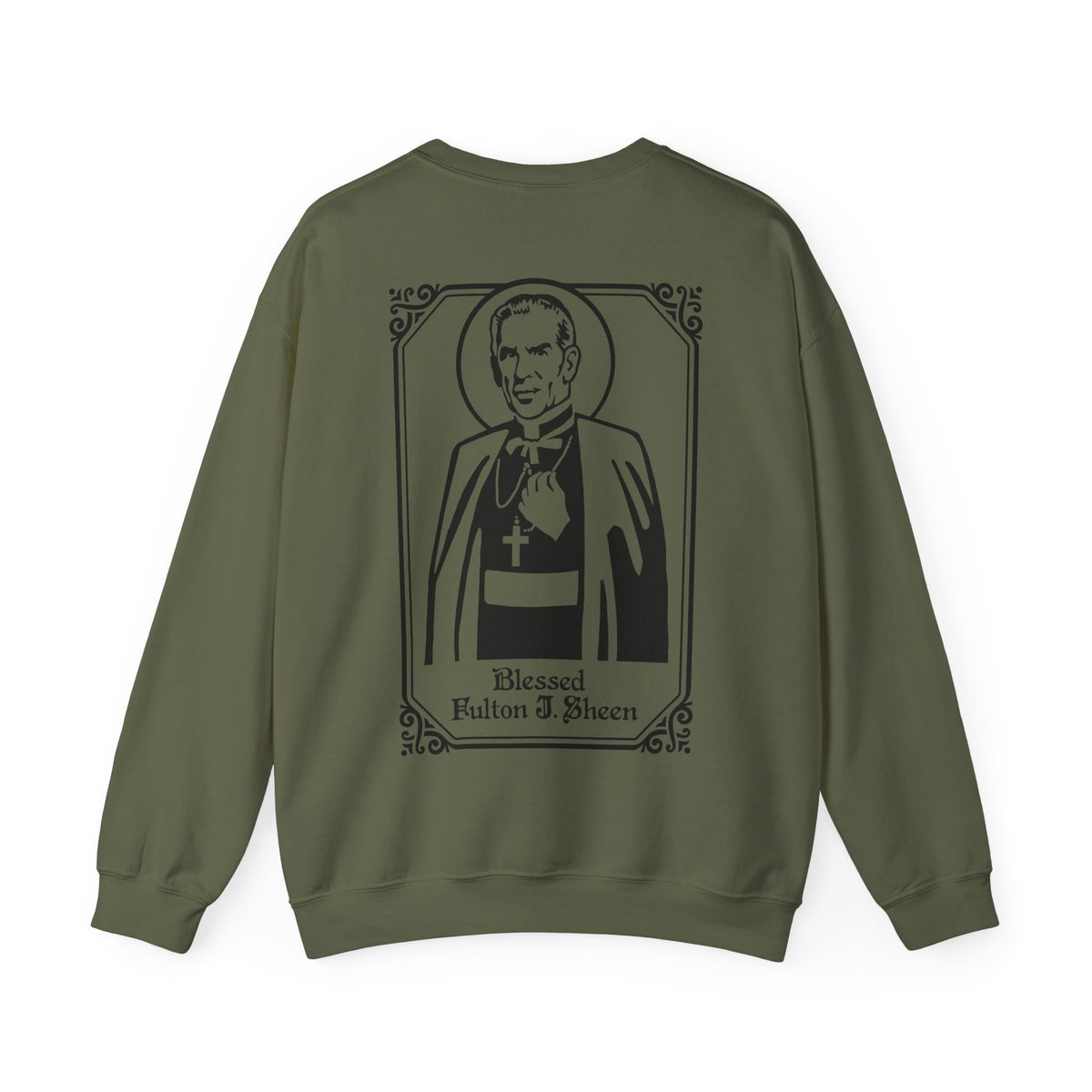 Blessed Fulton Sheen Crewneck Sweatshirt | Catholic Sweatshirt | Religious Apparel | Christian Faith Gift | Unisex Clothing