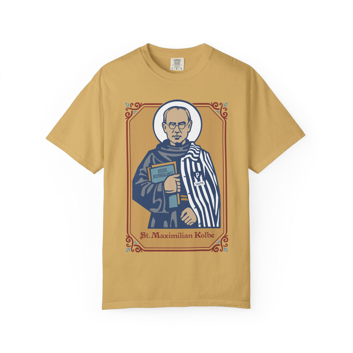St. Maximilian Kolbe T-Shirt | Comfort Colors | Catholic Gift | Faith Tee