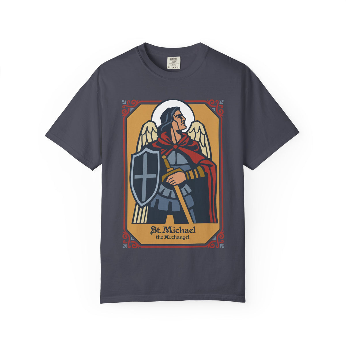 St. Michael Archangel T-Shirt | Comfort Colors Christian Tee | Catholic Gift | Faith Tee