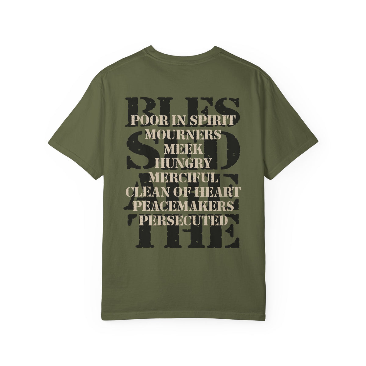 Blessed Are T-Shirt | Beatitudes Scripture Faith Christian Tee