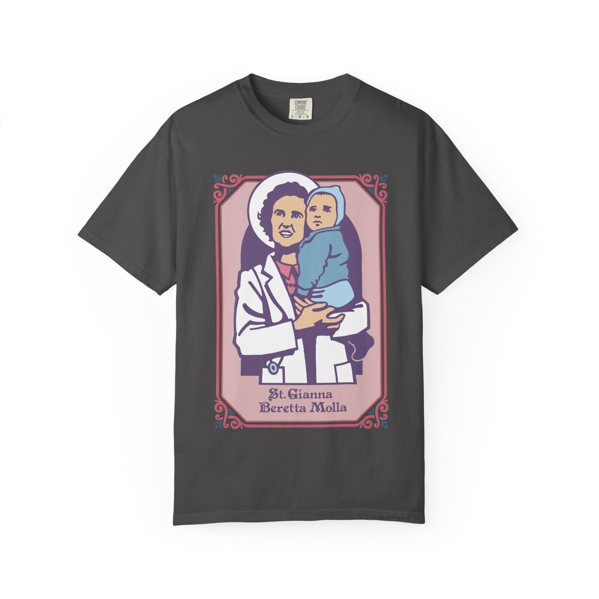 St. Gianna Beretta Molla T-Shirt | Comfort Colors | Christian Tee | Catholic Gift | Faith Tee