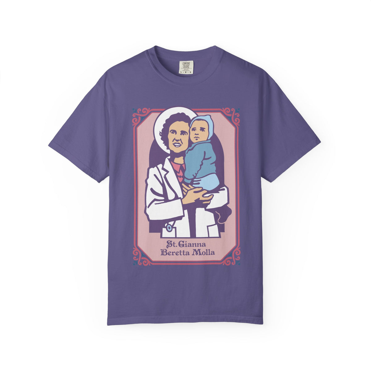 St. Gianna Beretta Molla T-Shirt | Comfort Colors | Christian Tee | Catholic Gift | Faith Tee
