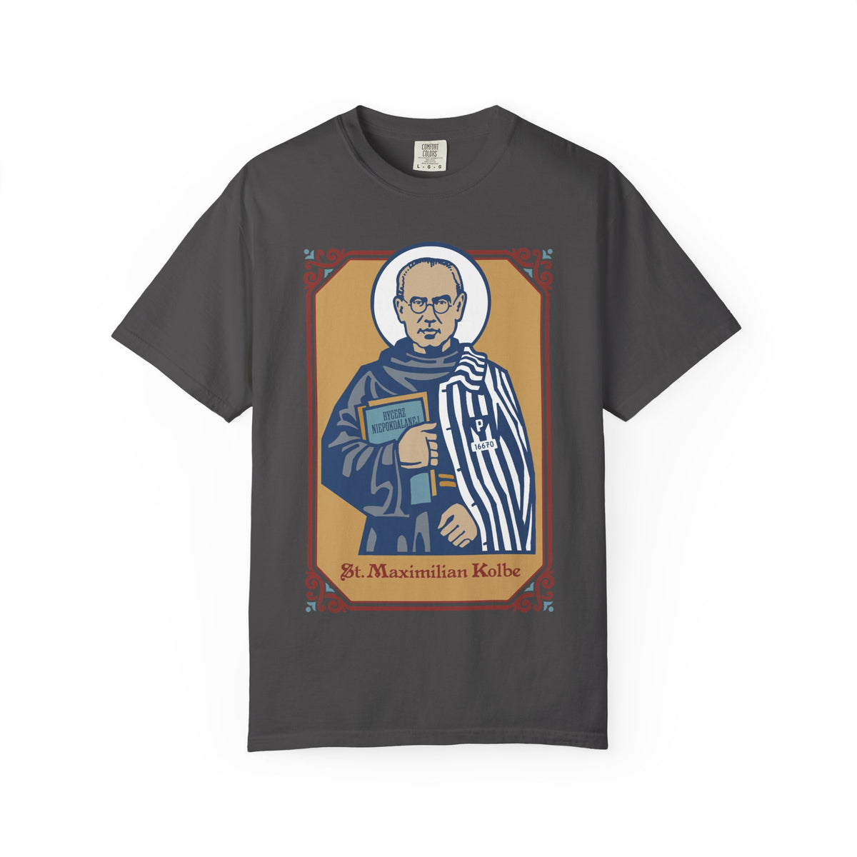 St. Maximilian Kolbe T-Shirt | Comfort Colors | Catholic Gift | Faith Tee