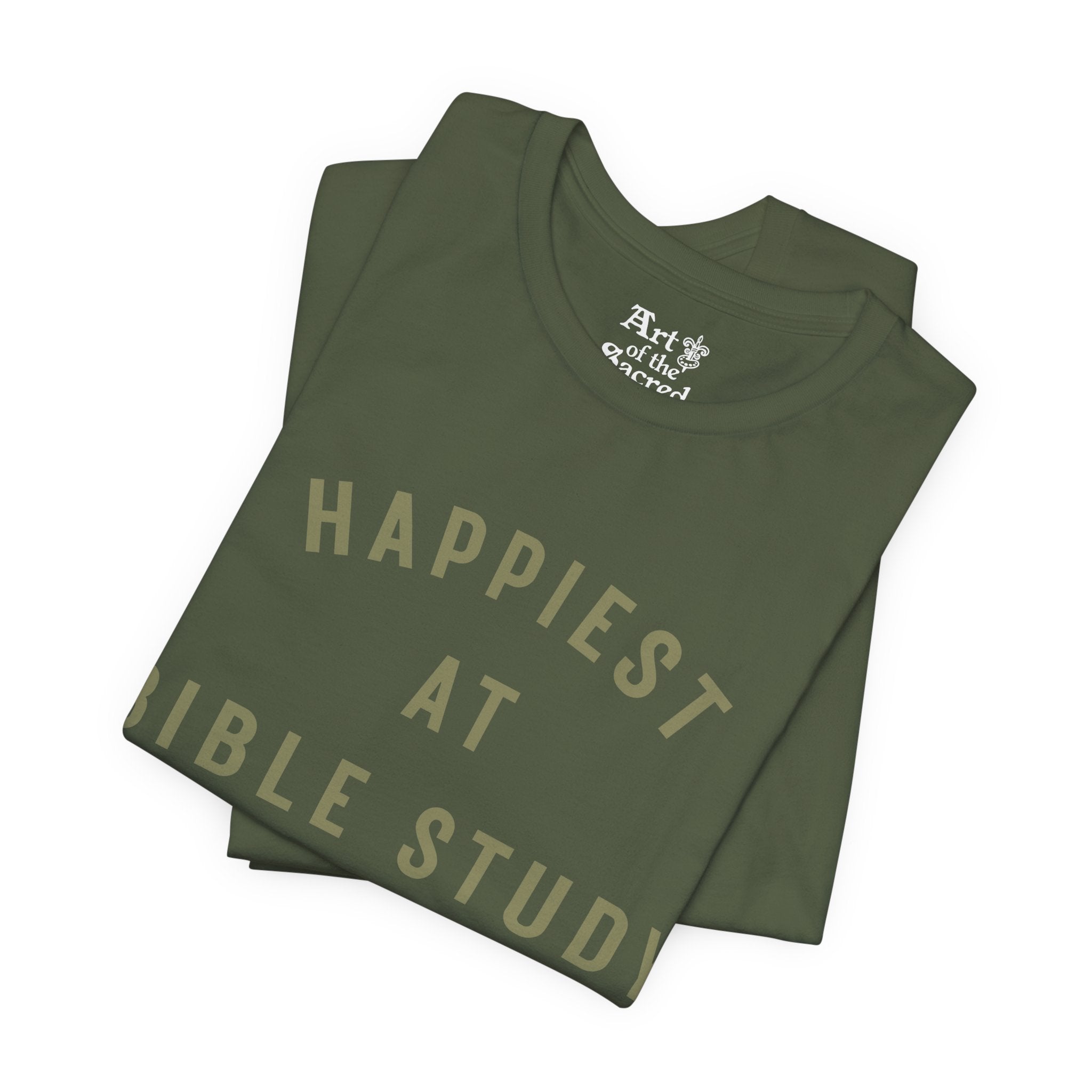 "Happiest at Bible Study" T-Shirt