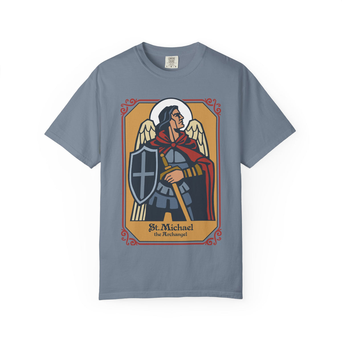 St. Michael Archangel T-Shirt | Comfort Colors Christian Tee | Catholic Gift | Faith Tee