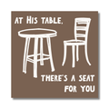 At His Table, There Is Room for You Sticker