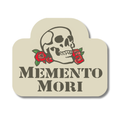 Beige Memento Mori Sticker