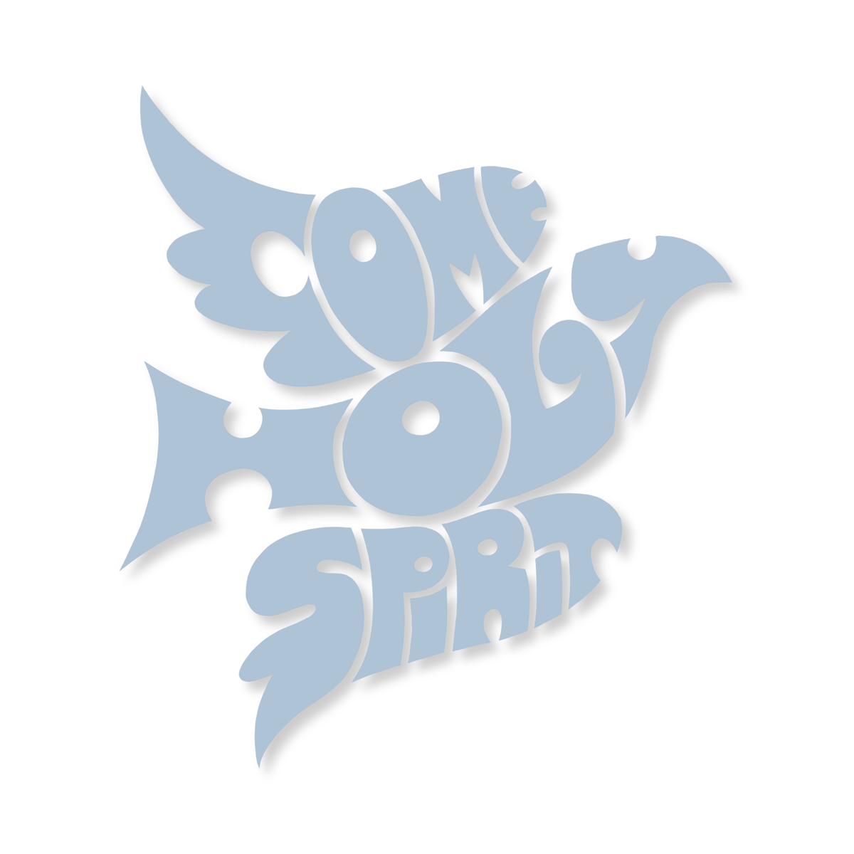 Come Holy Spirit Dove Sticker - Transparent