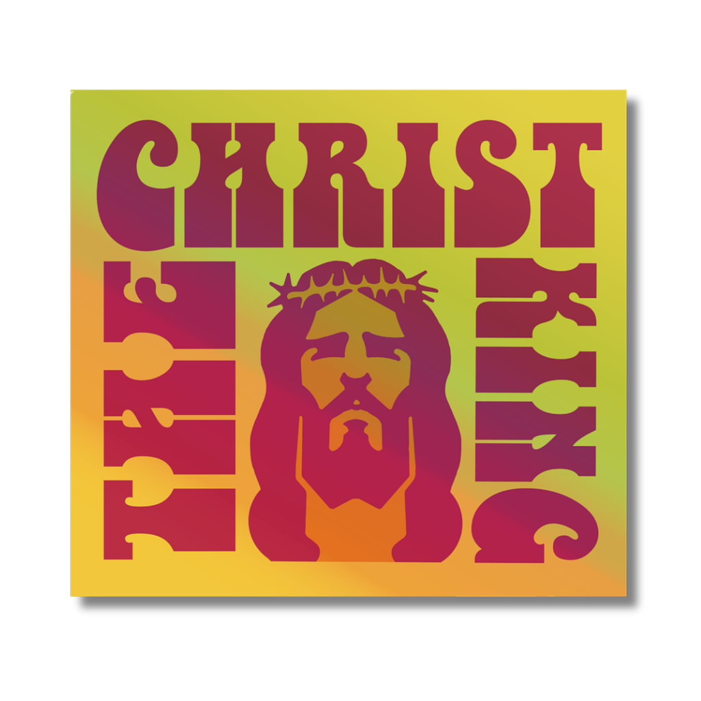 Christ the King Sticker - Holographic