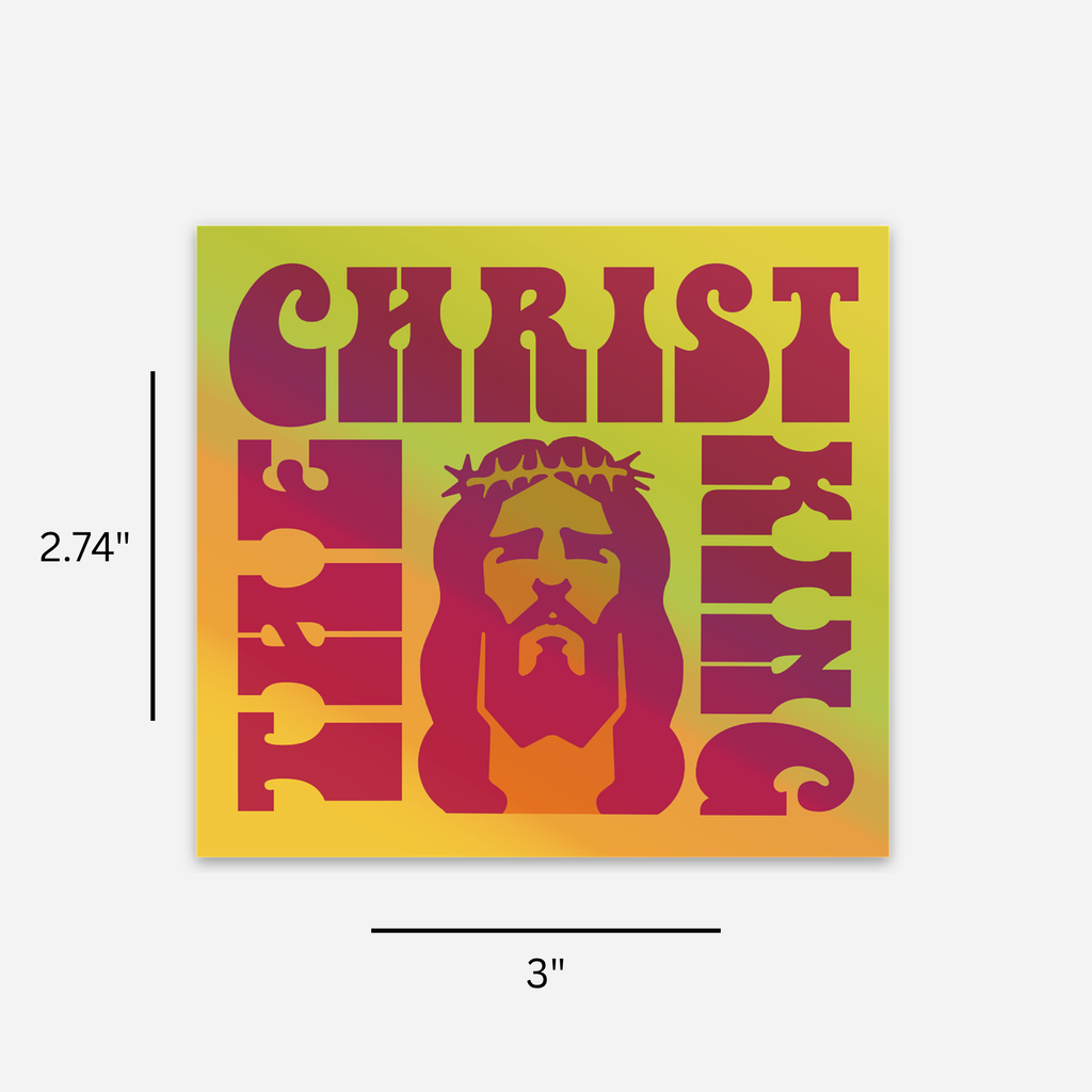 Christ the King Sticker - Holographic