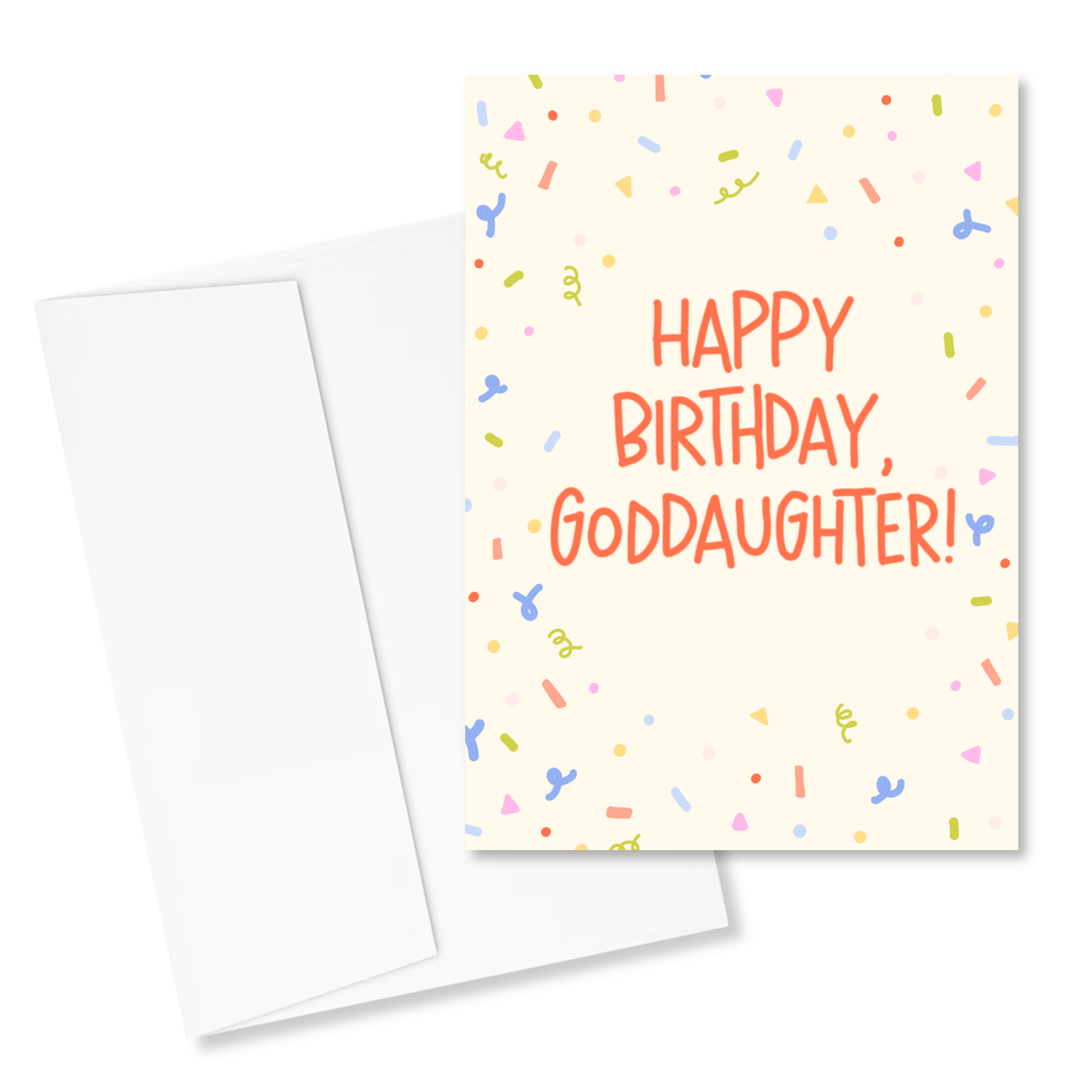 Happy Birthday, Goddaughter 5x7" Card