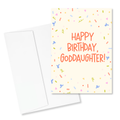 Happy Birthday, Goddaughter 5x7" Card